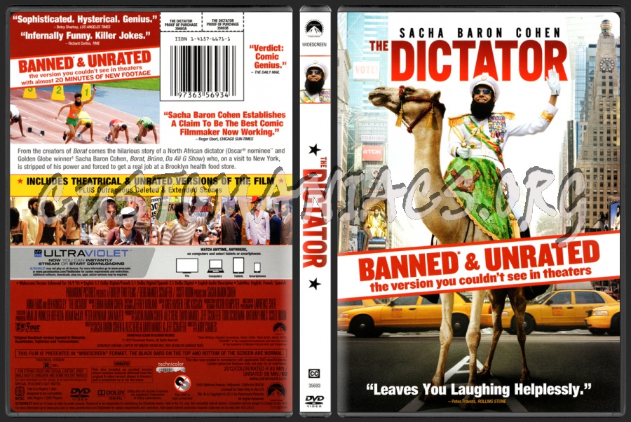 The Dictator dvd cover