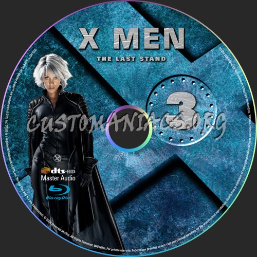 X-Men 3 : The Last Stand blu-ray label