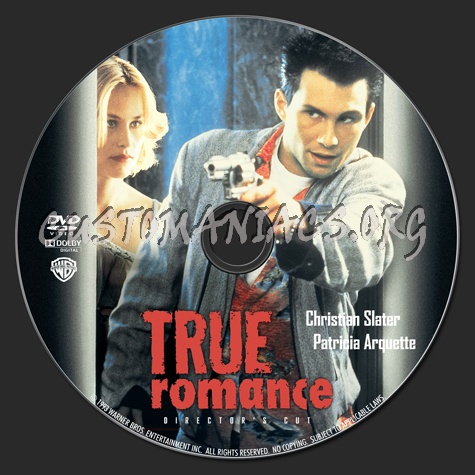 True Romance dvd label