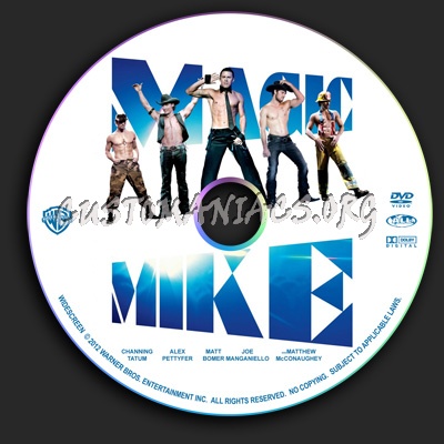 Magic Mike dvd label