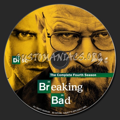 Breaking Bad : The Complete Fourth Season dvd label