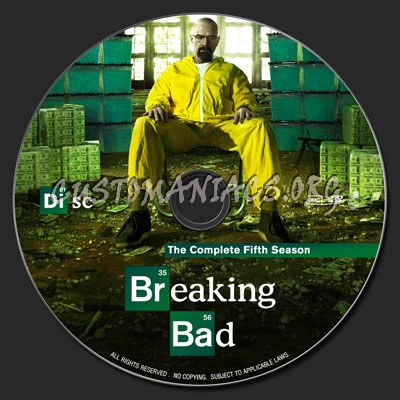 Breaking Bad : The Complete Fifth Season dvd label