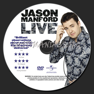 Jason Manford Live dvd label
