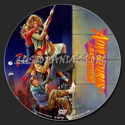Adventures In Babysitting (1987) dvd label