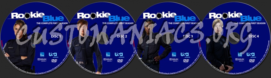 Rookie Blue Season 1 dvd label