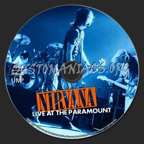 Nirvana: Live at the Paramount blu-ray label