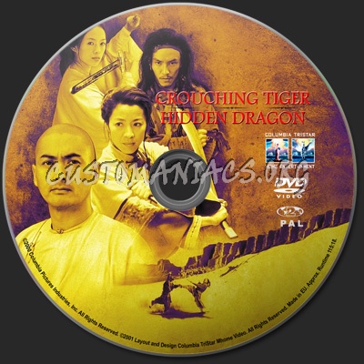 Crouching Tiger, Hidden Dragon dvd label