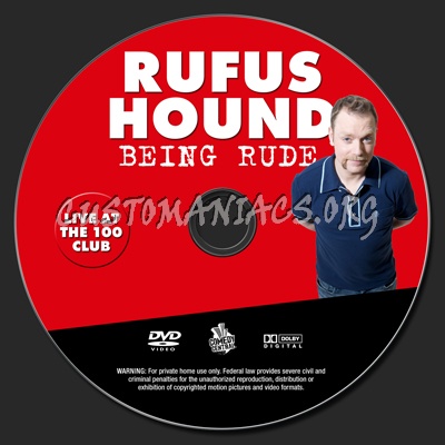 Rufus Hound: Being Rude dvd label