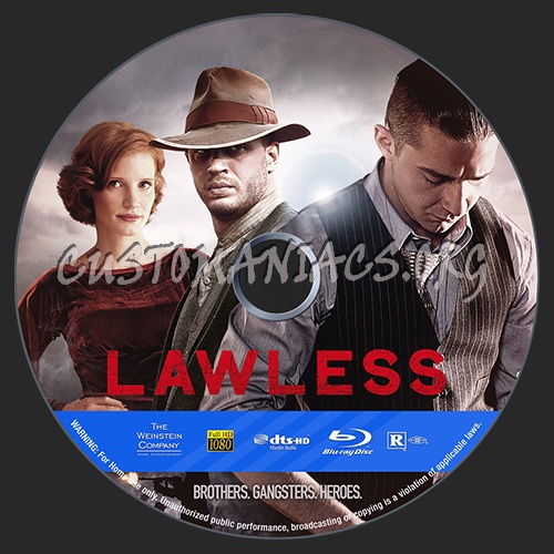 Lawless blu-ray label