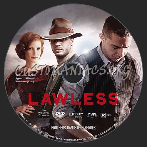 Lawless dvd label