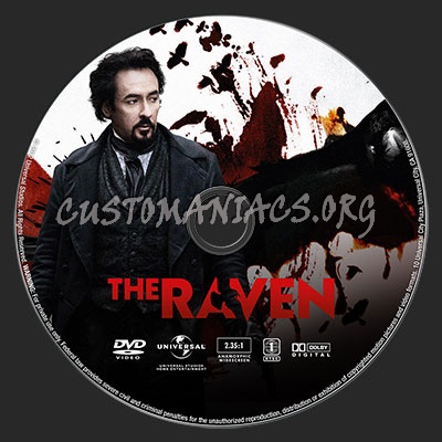 The Raven (2012) dvd label