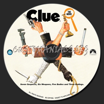 Clue : The Movie (1985) blu-ray label
