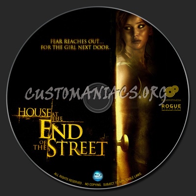 House At The End Of The Street (2012) blu-ray label