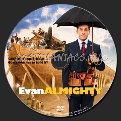 Evan Almighty (2007) dvd label