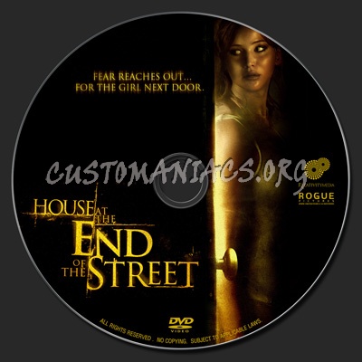 House At The End Of The Street (2012) dvd label