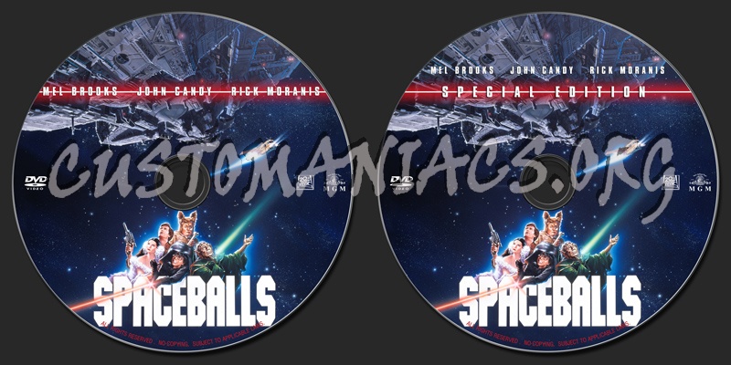 Spaceballs (1987) dvd label