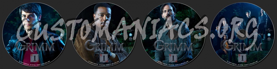 Grimm : Complete First Season blu-ray label