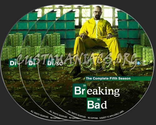 Breaking Bad : The Complete Fifth Season blu-ray label