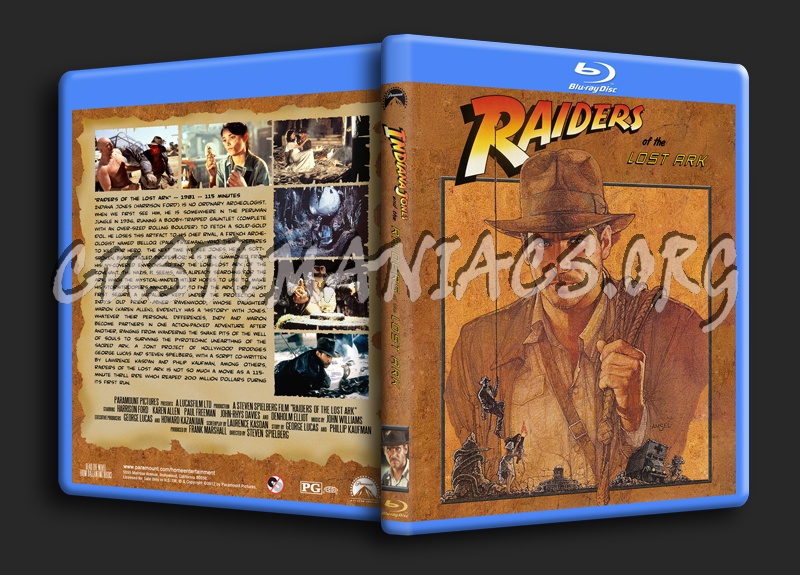 Indiana Jones And The Raiders Of The Lost Ark blu-ray cover