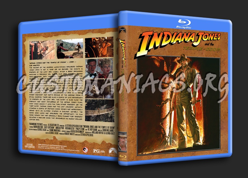 Indiana Jones And The Temple of Doom blu-ray cover