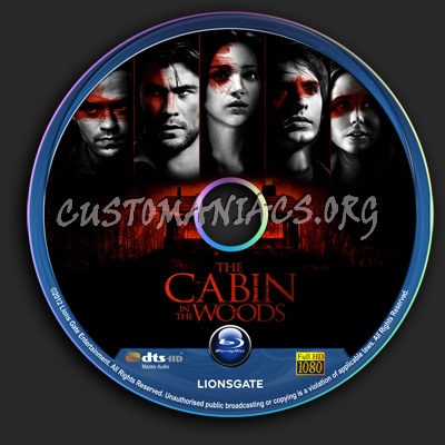 The Cabin In The Woods blu-ray label