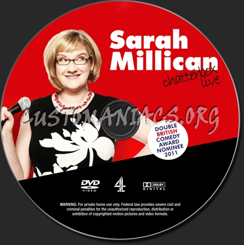 Sarah Millican: Chatterbox Live dvd label