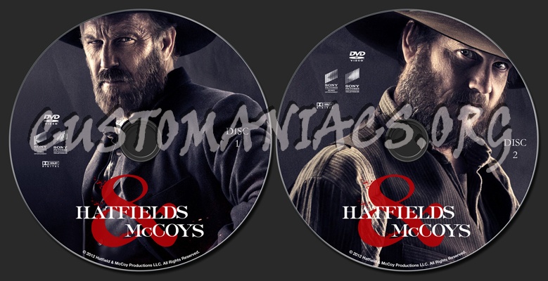 Hatfields & McCoys 2012 dvd label