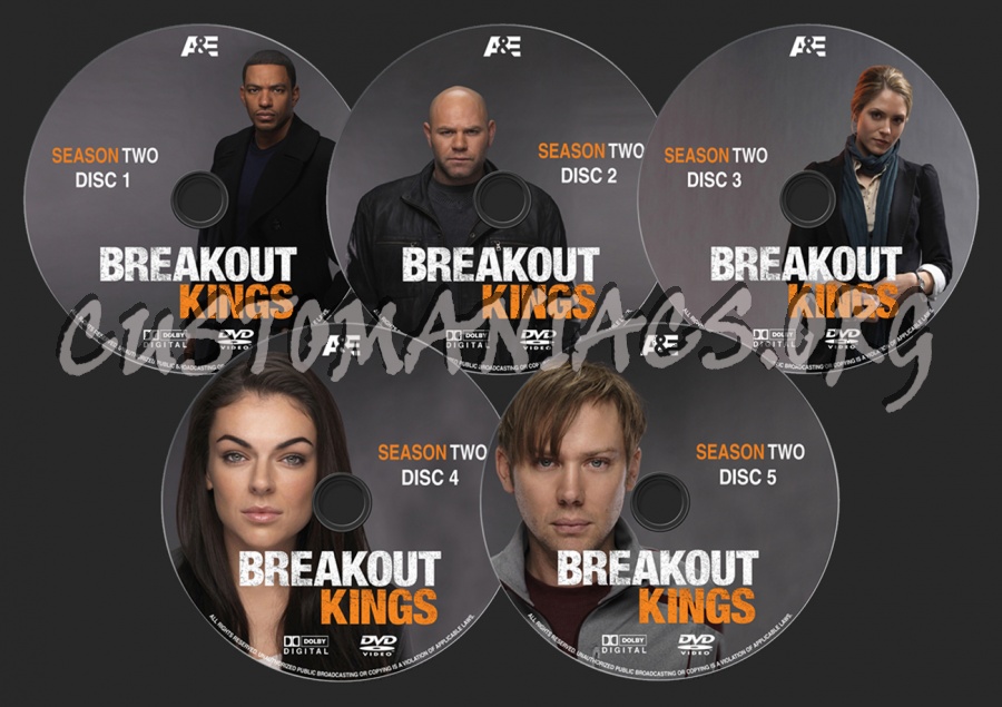 Breakout Kings Season 2 dvd label