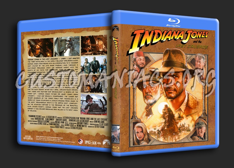 Indiana Jones And The Last Crusade blu-ray cover