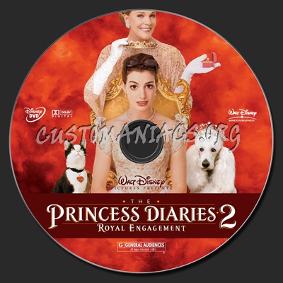 The Princess Diaries 2 Royal Engagement dvd label