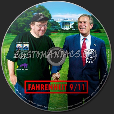 Fahrenheit 9/11 dvd label