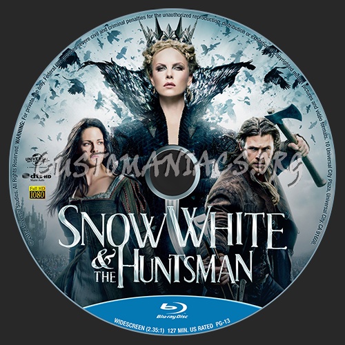 Snow White & the Huntsman blu-ray label