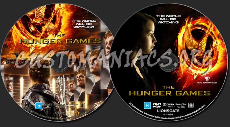 The Hunger Games dvd label
