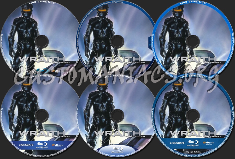 The Wraith blu-ray label