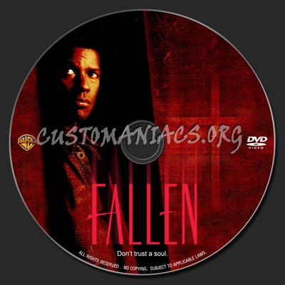 Fallen (1998) dvd label