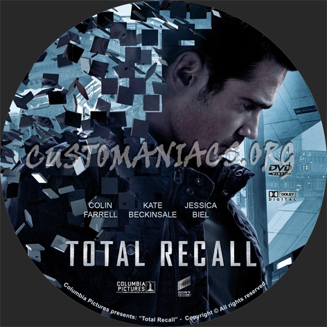 Total Recall dvd label