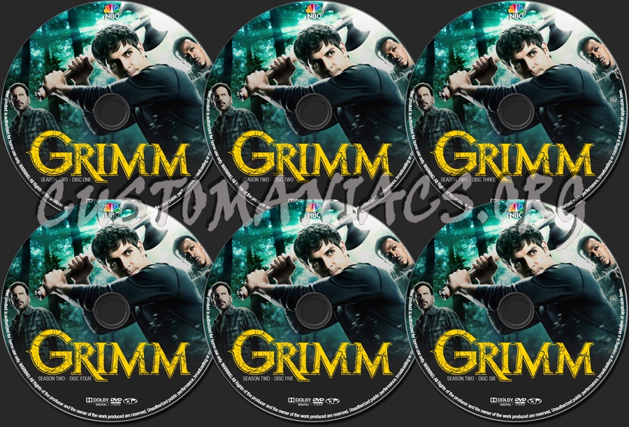 Grimm Season 2 dvd label