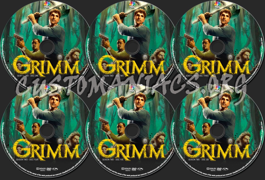 Grimm Season 2 dvd label