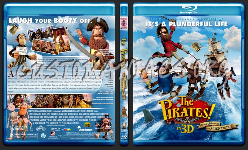 The Pirates! Band Of Misfits 3D blu-ray cover