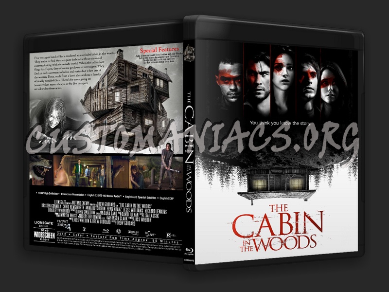 The Cabin In The Woods blu-ray cover