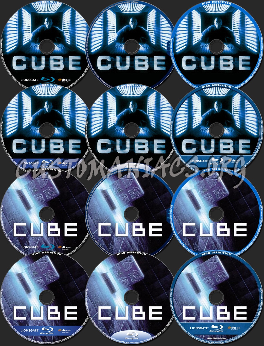 Cube blu-ray label