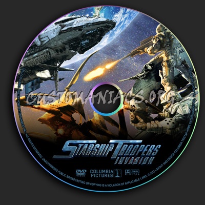 Starship Troopers Invasion dvd label