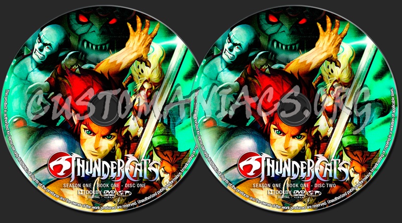 Thundercats Season 1 Book 1 dvd label