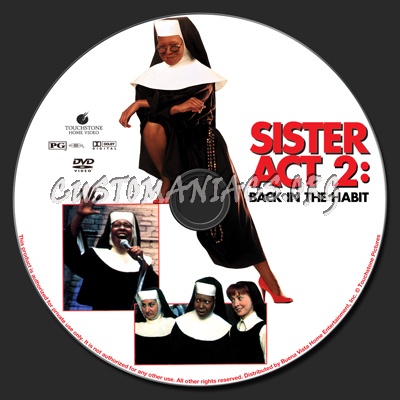 Sister Act 2: Back In The Habit dvd label