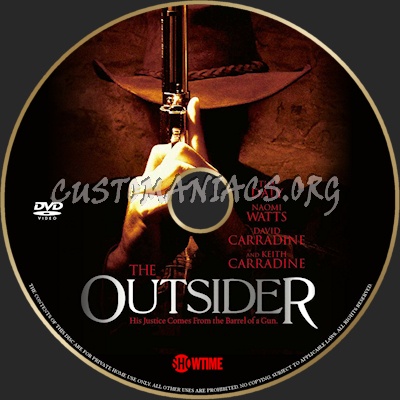 The Outsider dvd label