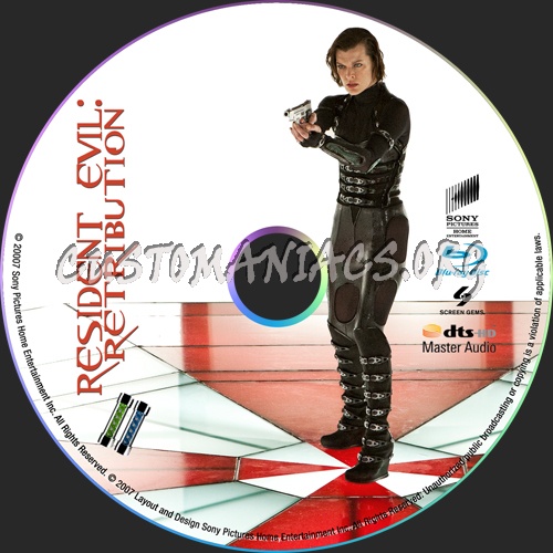 Resident Evil: Retribution blu-ray label