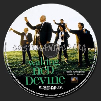 Waking Ned Devine dvd label