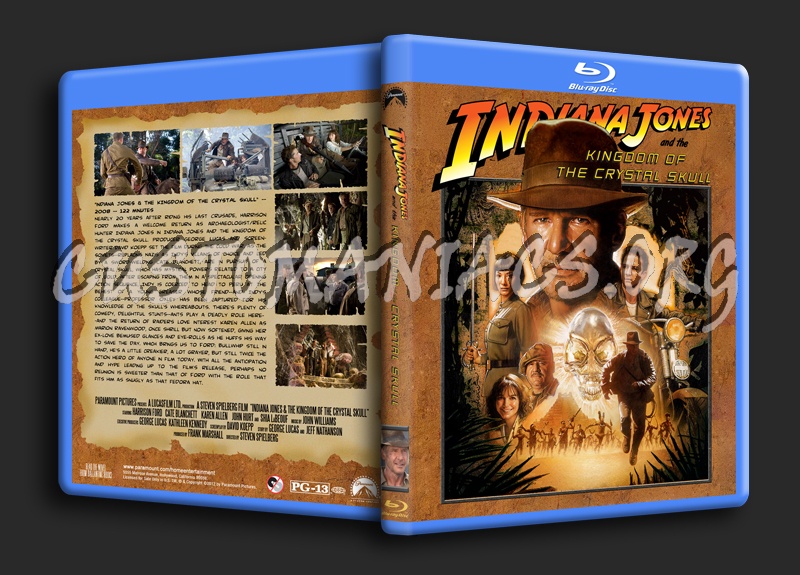 Indiana Jones and the Kingdom of the Crystal Skull blu-ray cover