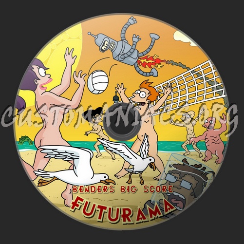 Futurama Bender's Big Score dvd label