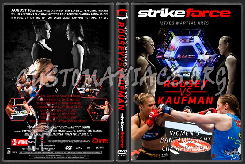 Strikeforce Rousey vs Kuafman dvd cover